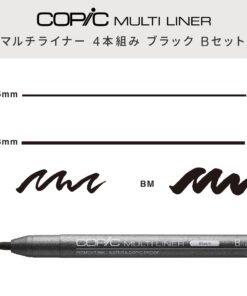 Copic Markers MLBBROAD Multiliner Broad Pigment Based Ink, 4-Piece Set 4 Pens Black Broad 7 51CAjDljuXL