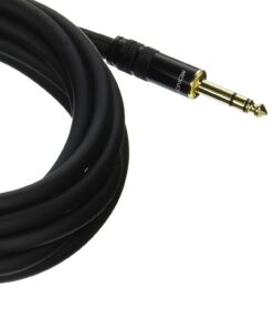 Monoprice 1/4-Inch TRS Male to Male Cable - 10 Feet - Black, 16AWG, Gold Plated - Premier Series 10ft 14 51CAmkMRALS