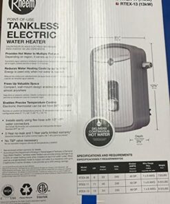 Rheem 240V Heating Chamber RTEX-13 Residential Tankless Water Heater, GRAY 24 51CApRa QKL