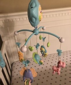 Baby Mobile for Crib, Crib Toys with Music and Lights,Remote, lamp, Projector for Pack and Play, for Ages 0+ Months (Blue-Forest) Blue-Forest 45 51CBStQjSXL