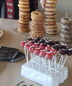 Darice Victoria Lynn Clear, 5 Piece Set with Two 10” and Three 15 Display Treats at Weddings, Showers and Other Ev Acrylic Donut Stands 36 51CHoPxaxzL