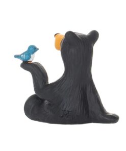 Minnie Bear With Bird Mini Midnight Black 3 x 2 Resin Stone Collectible Figurine 11 51CL8zQEhtL