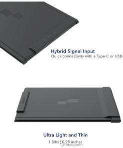 Portable Monitor for Laptops, New Mobile Pixels Duex Plus 13.3" Full HD IPS Dual Laptop Monitor, USB C/USB A Plug and Play Laptop Screen Extender,Windows/Mac/Android/Switch Compatible (Duex Plus) Duex Plus Only 32 51CUP5MJoL