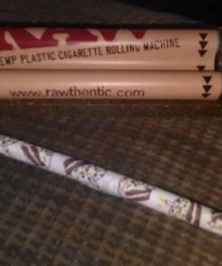 Raw King Size Organic Deal - King Size Slim Organic Rolling Papers, 110mm Rolling Machine and Wide Filter Tips INCLUDES Black Velvet Pouch 20 51CcwHY5FL