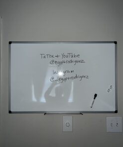 Amazon Basics Magnetic Dry Erase White Board, 36 x 24-Inch, Aluminum Frame, Silver/White 24" x 36" Magnetic, Aluminum Frame 38 51CeQxtbRpL