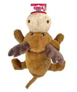 Alternative view of KONG Cozie Marvin Moose, Indoor Cuddle Squeaky Plush Dog Toy for Medium Dogs, Brown, 1
