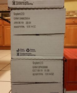 Soylent Original Meal Replacement Shake, Ready-to-Drink Plant Based Protein Drink, Contains 20g Complete Vegan Protein and 1g Sugar, 14oz, 12 Pack 14 Fl Oz (Pack of 12) 47 51CnX5bNavL