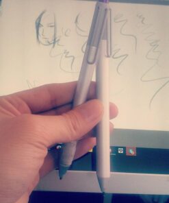 Microsoft Surface Pen, Silver (3XY-00001) for Surface 3; Surface Pro 3 & 4; Surface Book 10 51CodYaWGEL