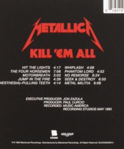 Kill 'Em All Remastered Audio CD, Special Edition, Collector's Edition, Deluxe Edition 10 51Cr2o8C6PL