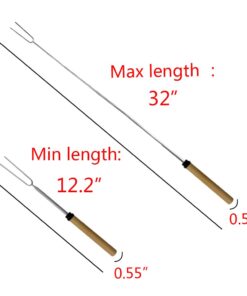 Alternative view of KEKU Marshmallow Grill Sticks 8 Piece Set For Roasting spits for cooking ovens and Hot Dog Forks Kids Camping Campfire Accessories