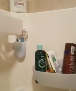 Command Bath Large Water-Resistant Adhesive Refill Strips, 4-Large Strips, Re-Hang Large Bath Hooks or Caddies 39 51CvAZ4cFlL