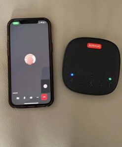 AIRHUG Bluetooth Speakerphone,Conference Speaker with Microphone,6 metes HD Voice Pick Up,Advanced Noise Reduction Algorithm,USB-C Plug & Play,Compatible with Zoom,MS Team,Skype 46 51D16JVJjpL