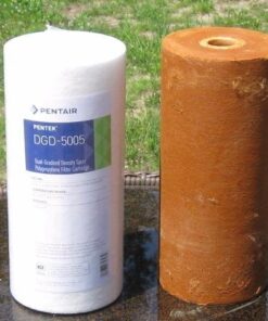 Pentair Pentek DGD-5005 Big Blue Water Filter, 10-Inch Whole House Sediment Filter Cartridge Replacement, Dual-Gradient Density Spun Polypropylene, 10" x 4.5", 5 Micron, Pack of 1 21 51DEE62AzqL