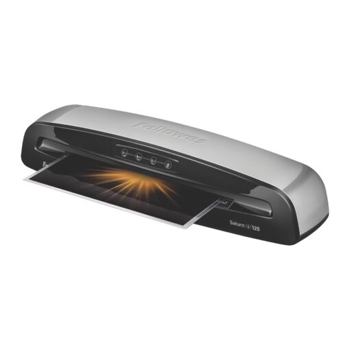 Fellowes Saturn 3i 125 Thermal Laminator Machine for Home or Office with Pouch Starter Kit, 12.5 inch, Fast Warm-Up, Jam-Free Design (5736601)