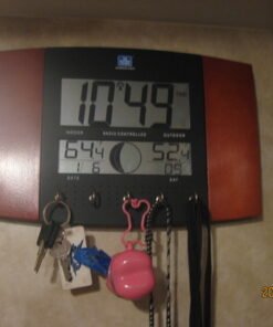 La Crosse Technology WS-8117U-IT-AL Atomic Wall Clock with Indoor/Outdoor Temperature 13 51DIhcO0F8L