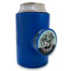 Chill-N-Reel Fishing Can Cooler (from Shark Tank) | Hard Shell Drink Holder with Hand Line Reel Attached | Fits Any Standard Insulator Sleeve or Coozie | Unique Fun Fishing Gift Blue 17 51DIiXvmvuL