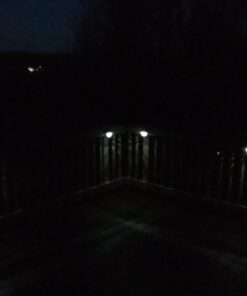 Moonrays 95027 Solar Deck Light Wall Mount Sconce, Round Round Sconce 9 51DS5FyxyzL