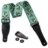 TimbreGear extreme comfort acoustic guitar strap electric guitar strap free - two guitar strap locks guitar strap button!(Green) Green 70 51DWdQhvzKL