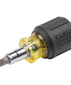 Klein Tools 32561 Multi-Bit Screwdriver / Nut Driver, 6-in-1 Stubby Screwdriver with 2 Phillips, 2 Slotted Bits, 2 Nut Drivers 30 51Dhe2zefBL