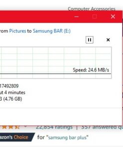 Samsung BAR Plus 32GB - 200MB/s USB 3.1 Flash Drive Titan Gray (MUF-32BE4/AM) 31 51DqT06jFyL