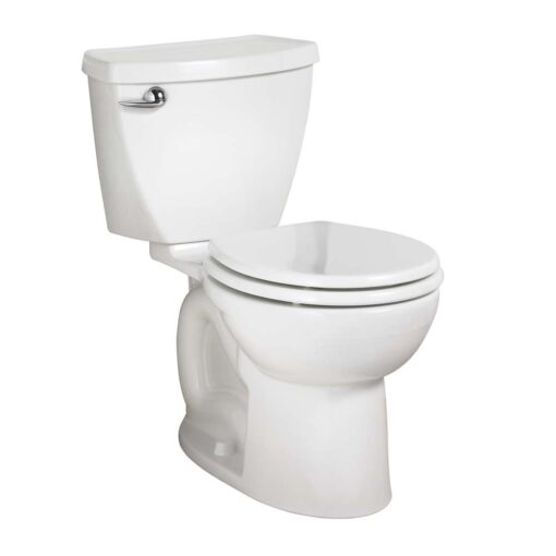 American Standard Cadet 3 Right Height Round Front Flowise Two-Piece High Efficiency Toilet with 12-Inch Rough-In, White White