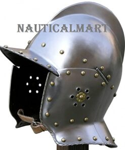 Medieval Knight Burgonet Helmet by Nauticalmart 16 51EDKEENfvL