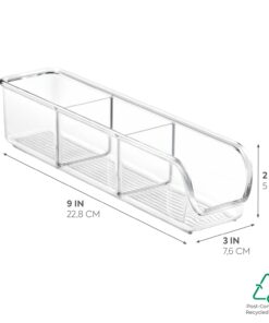 Alternative view of iDesign Plastic Packet Organizer Kitchen Storage Containers for Sugar, Salt, Pepper, Sweeteners, Tea Bags, Spices, The Linus Collection, 1 Count (Pack of 1), Clear 1 Count (Pack of 1) Sugar Packet Place - Large