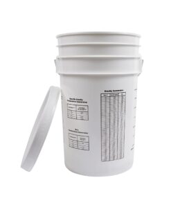 FastRack Fermentation Bucket Home Brewing Wine Fermenter 6.5 Gallon Fermenting Bucket with Lid 100% Food Grade-BPA Free Fermenting Bucket for Your Beer, Wine, Mead 18 51EIS67WVL 1