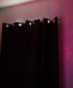 Maytex Window Curtain Rod, Easy Install Twist and Shout Telescoping Tension Rod, Adjustable 28" to 48", No Tools Needed, with Decorative Round Finials, Brushed Nickel 28 to 48 in. Decorative Rod 23 51EK hPHHKL