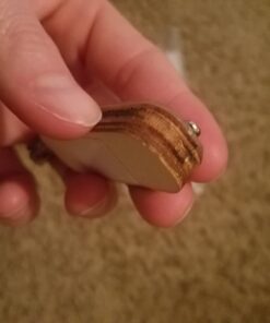 Holy Land Market Star of David CAR MEZUZAH with Scroll with Israel Gemstones - 3 Layers Wooden Mezuzah (5.7cm or 2.25 inches) 4 51EQr46hAL