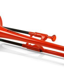 pInstrument Plastic pBone Trombone - Mouthpieces and Carrying Bag - Lightweight Versatile, Comfortable Ergonomic Grip - Bb Authentic Sound for Student & Beginner - Durable ABS Construction - Red 7 51EScGyzGL