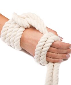 Ravenox Natural Twisted Cotton Rope | Made in The USA | Strong Triple-Strand Cordage for Sports, Décor, Pet Toys, Crafts, Macramé & Indoor Outdoor Use| by The Foot & Diameter (Multiple Color) Natural White 5/8 Inch x 100 Feet 15 51ETZqgok2L 2