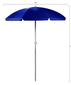 ONIVA - a Picnic Time Brand Outdoor Canopy Sunshade Beach Umbrella 5.5' - Small Patio Umbrella - Beach Chair Umbrella, (Navy Blue),822-00-138-000-0 Navy Blue 29 51EVYJ82GmL