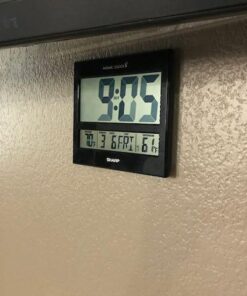 SHARP Atomic Clock - Atomic Accuracy - Never Needs Setting! - Jumbo 3" Easy to Read Numbers - Indoor/Outdoor Temperature Display with Wireless Outdoor Sensor - Battery Powered - Easy Set-Up!! 18 51EZHnMkZIL