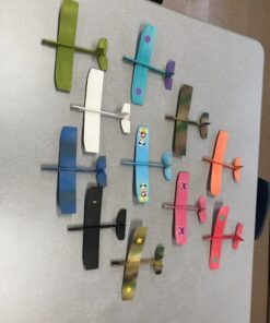 S&S Worldwide Balsa-Wood Top Gun Glider Model Planes. Assemble Planes and Decorate with Paints or Markers. Perfect for Field Days, Summer Camps, STEM Activities and Birthdays, Beige (Pack of 36) 16 51Ea3auAhAL