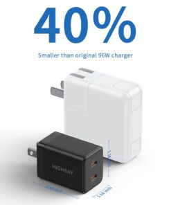 USB C Charger Block, 40W USB C Block Double C Charger Block PD 3.0 Fast Charger Dual USB C Wall Plug w/Foldable Plug, 2-Port (20W+20w) Charger Block for iPhone 14/13 Pro Max, iPad, Galaxy, Pixel etc 2 Port-40W Black-40W 12 51EbLmt57eL