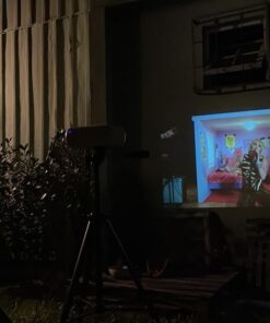 Mini Projector, CLOKOWE 2023 Upgraded Portable Projector with 9000 Lux and Full HD 1080P, Movie Projector Compatible with iOS/Android Phone/Tablet/Laptop/PC/TV Stick/Box/USB Drive/DVD/Game Console 47 51EcyiWU4yL