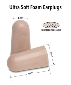 Mack's Ultra Soft Foam Earplugs, 50 Pair - 33dB Highest NRR, Comfortable Ear Plugs for Sleeping, Snoring, Travel, Concerts, Studying, Loud Noise, Work | Made in USA 26 51EeykCTL4L