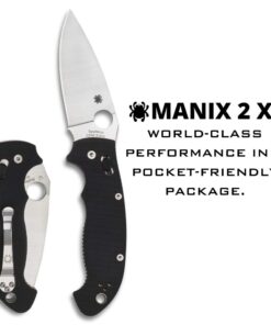 Spyderco Manix 2 XL Folding Knife - Black G-10 Handle with PlainEdge, Full-Flat Grind, CPM S30V Steel Blade and Ball Bearing 40 51EgoZEzueL