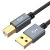 CableCreation Long USB Printer Cable 10 Feet, USB 2.0 Printer Cable to Computer, USB A to B Printer Cord for HP, Brother, Epson, Canon, Piano, Dac, Aluminum Case, Space Gray 3m 10FT 1 42 51EjuCNlafL