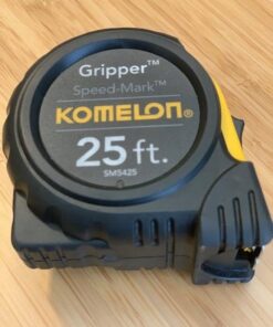 Komelon SM5425 Speed Mark Gripper Acrylic Coated Steel Blade Measuring Tape, 1-Inch X 25Ft , White 25 FT 28 51EncvLNIoL