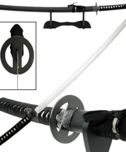 MAKOTO Black Kenshin Reverse Blade Katana, Japanese Sword with Table Top Display Stand 7 51EoiGN9DWL