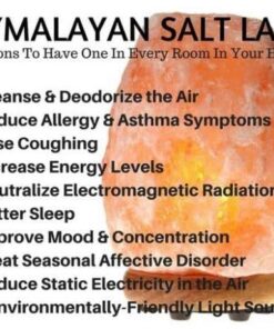 Windsor Seasons Hand Crafted Natural Large 9-Inch Crystal Himalayan Salt Lamp with Neem Wood Base, 6-Feet Cord, Dimmer Switch and Bulb 48 51EpW2l5bgL