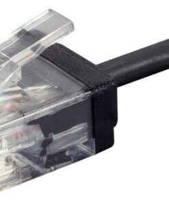 Monoprice Cat6 Ethernet Patch Cable - Snagless, 550MHz, UTP, 32AWG, 0.5 Feet, Black - Micro SlimRun Series 6 51EqA34tFhL