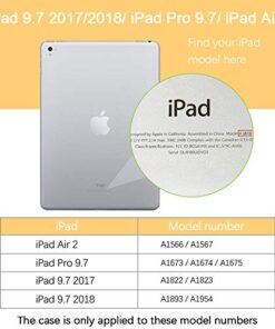 BENTOBEN Case for iPad Air 2/iPad 9.7 2017/2018/Pro 9.7, iPad 5th/6th Generation Case, Glitter 3Layer Full Body Protective Kickstand Durable Leather Shockproof Girls Women Kids Tablet Cover, Rose Gold K381-Rose Gold 30 51FERgL790L