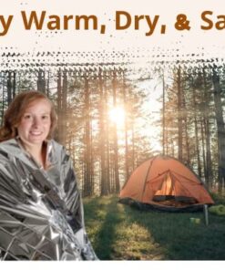 Grizzly Gear Emergency Thermal Blanket, 7 Feet x 4 1/3 Feet 4-Pack 11 51FFVl51V0L 1