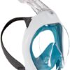 SUBEA Tribord EasyBreath Full Face, Anti-Fog, Hypoallergenic Silicone Facial Lining Snorkeling Mask, Blue, M/L 28 51FHuYfd8WL