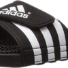 adidas Men's Adissage Slides Sandal 10 Black/White/Black