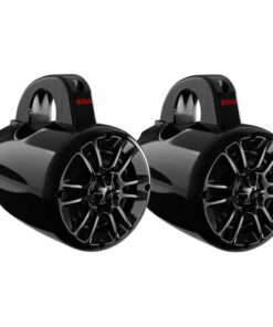 Alternative view of BOSS Audio Systems MRWT40 ATV UTV Marine Weatherproof Waketower System - 4 Inch Stereo Speakers, Full Range, 2 Way, Tweeters, IPX5 Rated, Sold in Pairs, Wake Tower For Boat 4 inch Speakers Black 400W