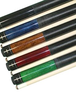 Set of Aska 2-Piece Pool Cue Sticks LEC, 58-Inches Long Assembled, Canadian Hard Rock Maple, 5/16x18 Joint, Hard Long Lasting Glued On Tip Set of 5 Cues 7 51FLWlLxBJL